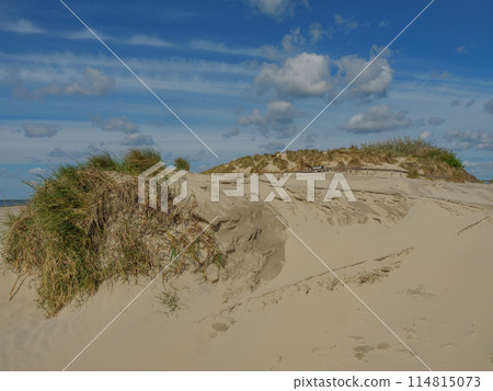 the island of ameland in the dutch north sea 114815073