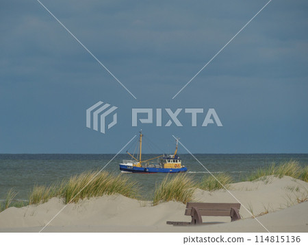 the island of ameland in the dutch north sea the island of ameland in the dutch north sea 114815136