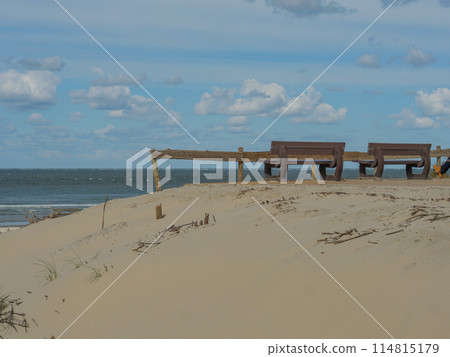 the island of ameland in the dutch north sea 114815179