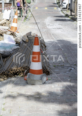Asphalting works, the streets of the city Asphalting works, the streets of the city 114815467
