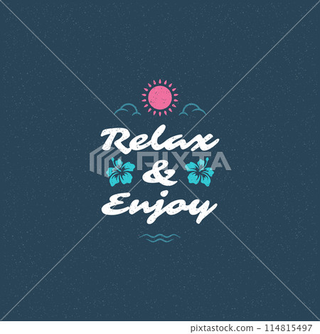 Summer holidays label or badge typography slogan design Summer holidays label or badge typography slogan design 114815497