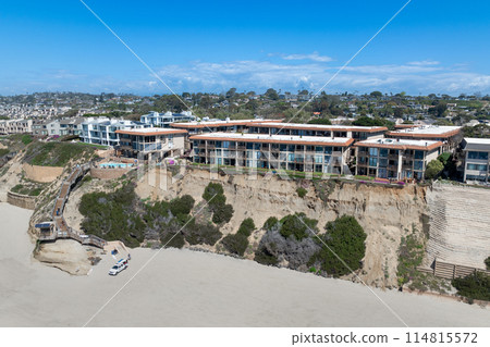 Aerial view of Del Mar Shores in San Diego, CA Aerial view of Del Mar Shores in San Diego, CA 114815572