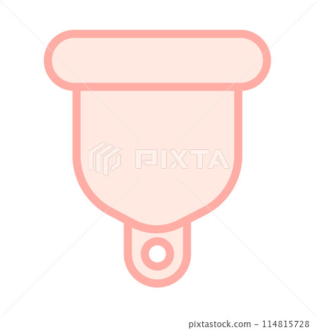Menstrual cup simple icon illustration Menstrual cup simple icon illustration 114815728