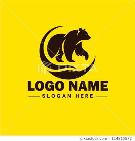 Logo Design Bear animal logo and icon editable vector graphic illustration Logo Design Bear animal logo and icon editable vector graphic illustration 114815872
