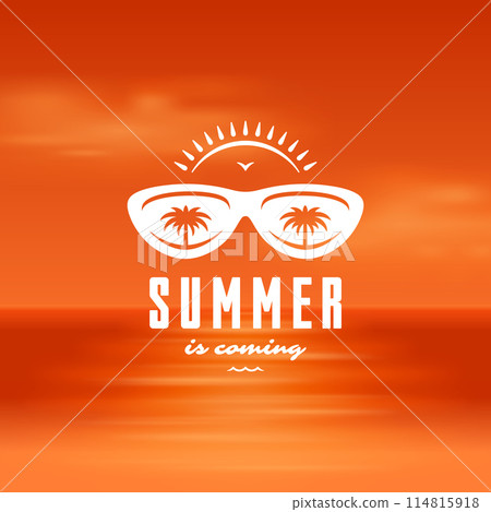 Summer holidays label or badge typography slogan design Summer holidays label or badge typography slogan design 114815918