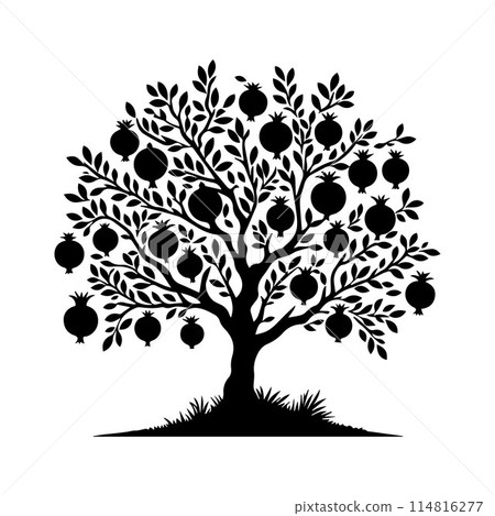 Tree silhouette editable vector illustration for logo icon isolated over white background Tree silhouette editable vector illustration for logo icon isolated over white background 114816277