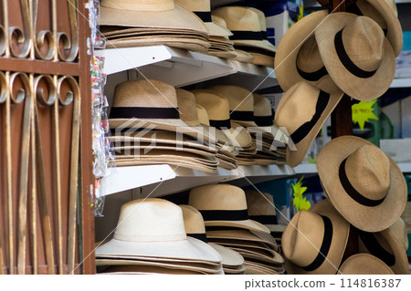 Traditional Colombian hat called aguadeno 114816387