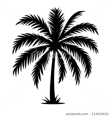 Tree silhouette editable vector illustration for logo icon isolated over white background Tree silhouette editable vector illustration for logo icon isolated over white background 114816438