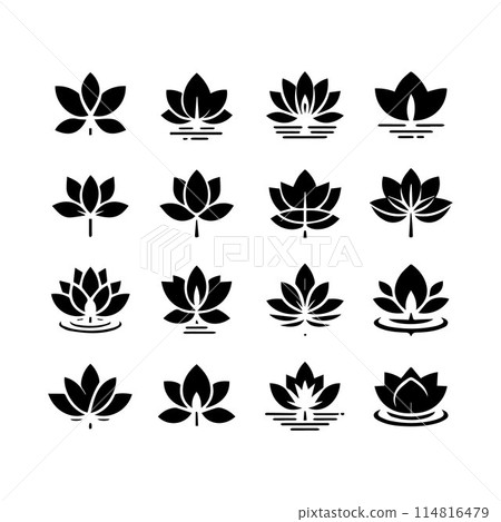 Leaves, Foliage, Greenery, Foliage silhouette editable vector illustration isolated over white background Leaves, Foliage, Greenery, Foliage silhouette editable vector illustration isolated over white background 114816479