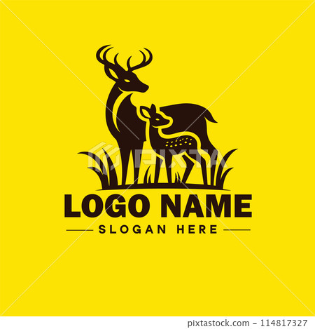 Deer animal logo and icon clean flat modern minimalist business and luxury brand logo design editable vector Deer animal logo and icon clean flat modern minimalist business and luxury brand logo design editable vector 114817327