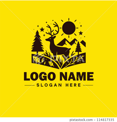 Deer animal logo and icon clean flat modern minimalist business and luxury brand logo design editable vector Deer animal logo and icon clean flat modern minimalist business and luxury brand logo design editable vector 114817335