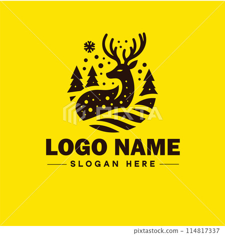 Deer animal logo and icon clean flat modern minimalist business and luxury brand logo design editable vector Deer animal logo and icon clean flat modern minimalist business and luxury brand logo design editable vector 114817337
