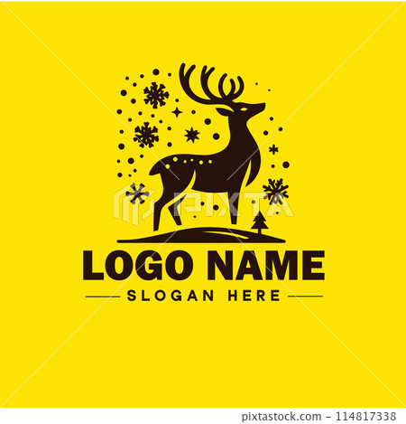 Deer animal logo and icon clean flat modern minimalist business and luxury brand logo design editable vector Deer animal logo and icon clean flat modern minimalist business and luxury brand logo design editable vector 114817338