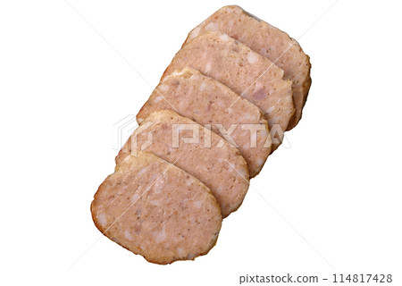 Delicious roll or homemade minced chicken sausage 114817428