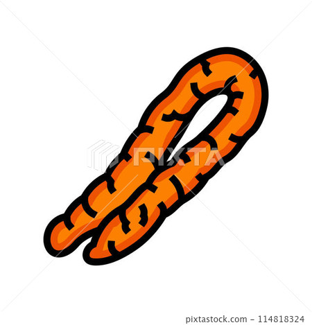 delicatessen sausage meat color icon vector illustration 114818324