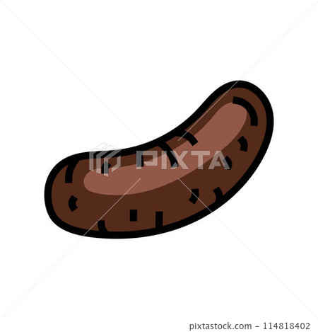 blood sausage meat color icon vector illustration 114818402