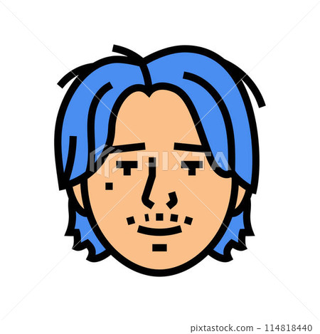 man otaku avatar color icon vector illustration man otaku avatar color icon vector illustration 114818440