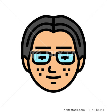 man avatar otaku color icon vector illustration man avatar otaku color icon vector illustration 114818441