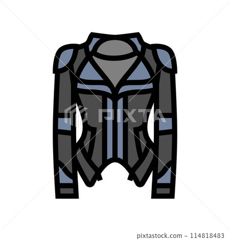 leather goth subculture color icon vector illustration leather goth subculture color icon vector illustration 114818483