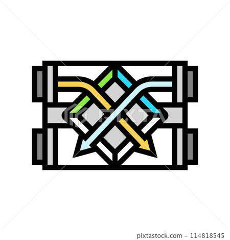heat recovery ventilation hrv color icon vector illustration 114818545