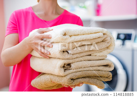 Concept of laundry service. 114818885