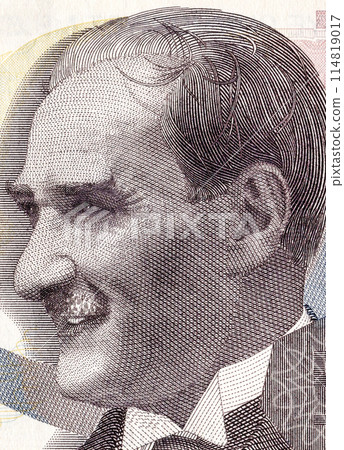 Mustafa Kemal Ataturk. Portrait from Turkey banknotes Mustafa Kemal Ataturk. Portrait from Turkey banknotes 114819017