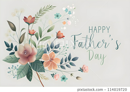 Celebrate Father's Day with a Beautiful Floral Background and Greeting, Text, Background, Poster, Gift, Card, Poster, Post Celebrate Father's Day with a Beautiful Floral Background and Greeting, Text, Background, Poster, Gift, Card, Poster, Post 114819720