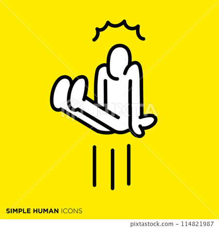 簡單的人體圖示系列,人們驚訝地跳起來 簡單的人體圖示系列,人們驚訝地跳起來 114821987