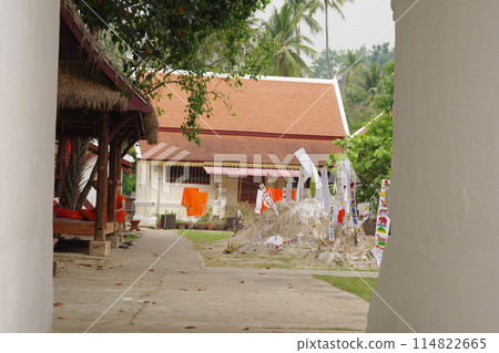 Lao New Year Sand Stupa 114822665