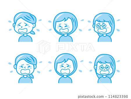 臉部表情插圖集 臉部表情插圖集 114823398