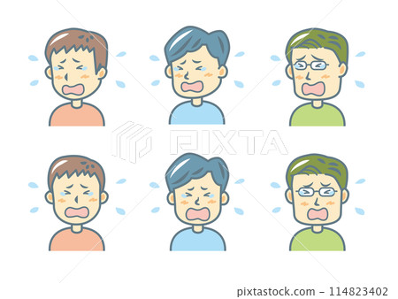 臉部表情插圖集 臉部表情插圖集 114823402