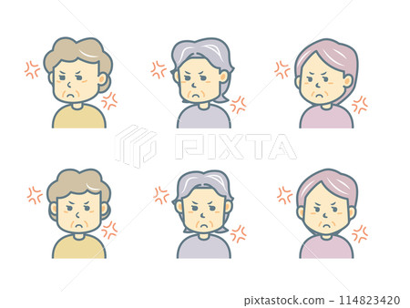 臉部表情插圖集 臉部表情插圖集 114823420