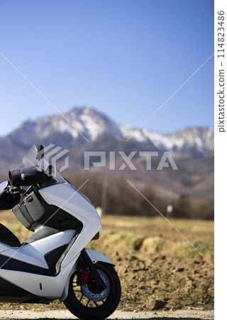 冬天騎自行車遊覽八岳 114823486