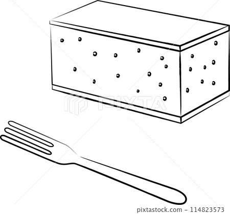 毛筆日本甜點食品單品圖示卡斯特拉 114823573