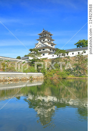 [Ehime Prefecture] Imabari Castle in sunny weather 114823688