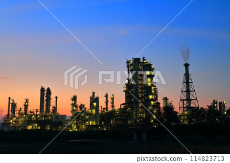 [Ehime Prefecture] Evening view of Taiyo Oil Complex 114823713