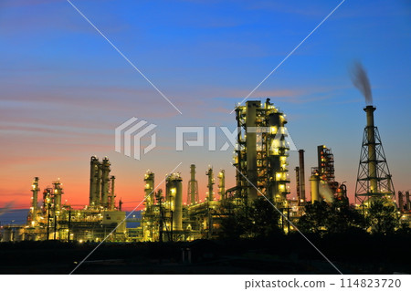 [Ehime Prefecture] Night view of Taiyo Oil Combinat 114823720