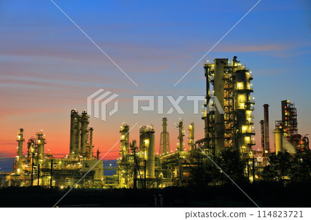 [Ehime Prefecture] Night view of Taiyo Oil Combinat 114823721