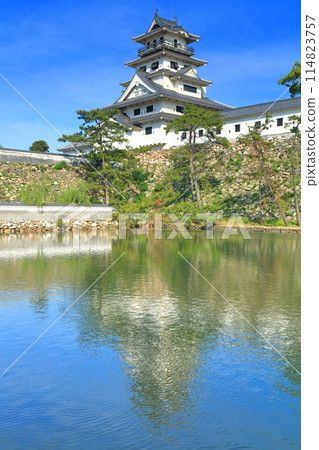 [Ehime Prefecture] Imabari Castle in sunny weather 114823757