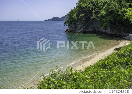 廣島縣尾道市因島大橋紀念公園附近的沙灘 114824268