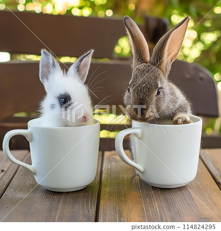 Rabbit in a cup 114824295