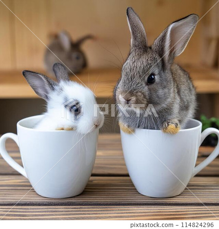 Rabbit in a cup 114824296