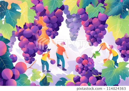 Big grapes and harvesters-1 Big grapes and harvesters-1 114824363