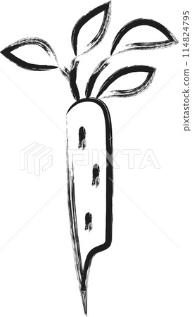 Mini brush stroke icon Burdock 114824795