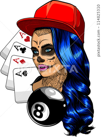 draw of Dead girl vector illustration design draw of Dead girl vector illustration design 114825310