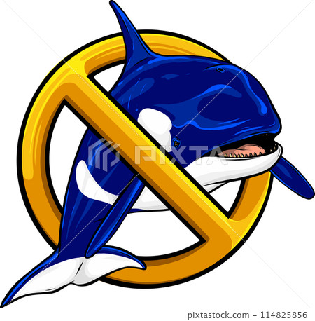 Killer Whale or Orca vector illustration design Killer Whale or Orca vector illustration design 114825856