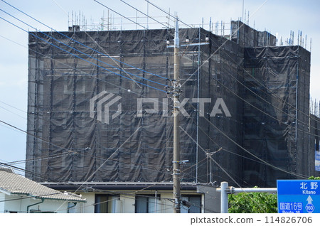 Exterior construction site, Hachioji City 114826706