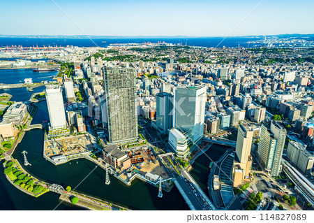 （神奈川縣）橫濱港未來，眺望中區 114827089