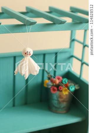 Teruteru Bozu、涼棚和乾燥花 114828512