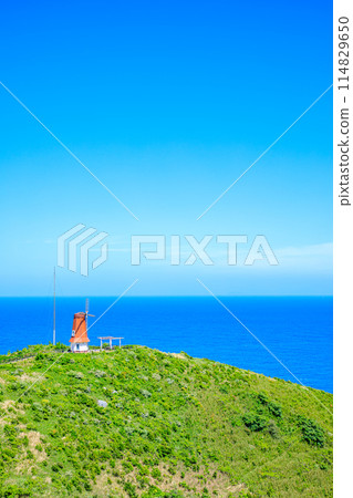 福岡縣宗像市初夏風車展望台大島 114829650